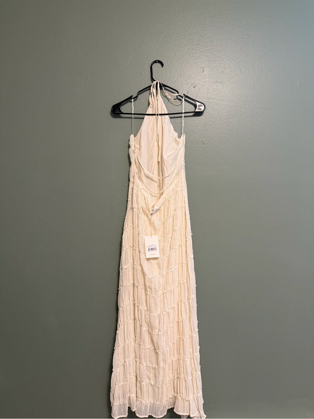 Peppermayo Cream Backless Halter Maxi Dress - Picture 4 of 5